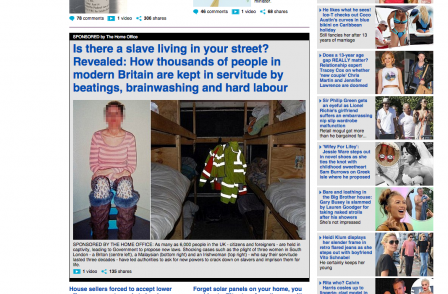 Mail Online goes native with Home Office sponsored editorial deal